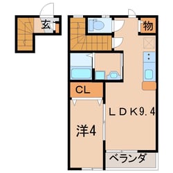 エリーゼ笹谷駅前の物件間取画像